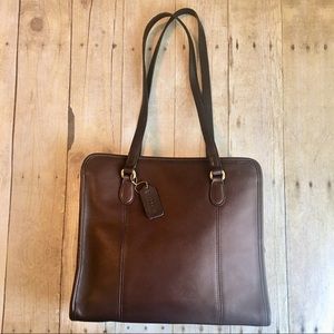 Vintage Coach Three Compartment Shoulder Tote 9872